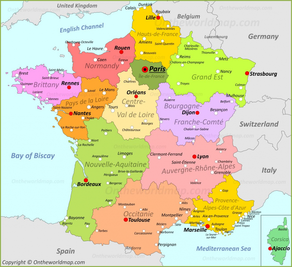 Political Map Of France United States Map