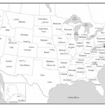 10 New Printable U.s. Map With States And Capitals | Printable Map Regarding Printable Usa Map With Capitals
