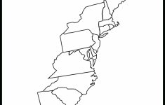 Printable Map Of The 13 Colonies With Names