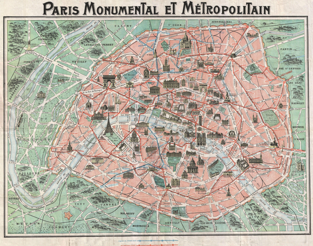 20 Free Vintage Map Printable Images | Remodelaholic #art for Street Map Of Paris France Printable