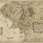2019 Map Of Middle Earth Lord Of The Rings Art Silk Print Poster Pertaining To Printable Map Of Middle Earth