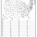 50 States Map Quiz Printable | 4Th Grade Throughout 50 States And Capitals Map Quiz Printable