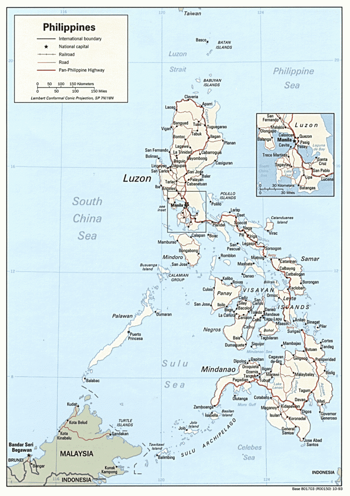 6 Free Maps Of The Philippines - Asean Up in Free Printable Map Of The Philippines