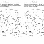 7 Continents Cut Outs Printables | World Map Printable | World Map For Seven Continents Map Printable