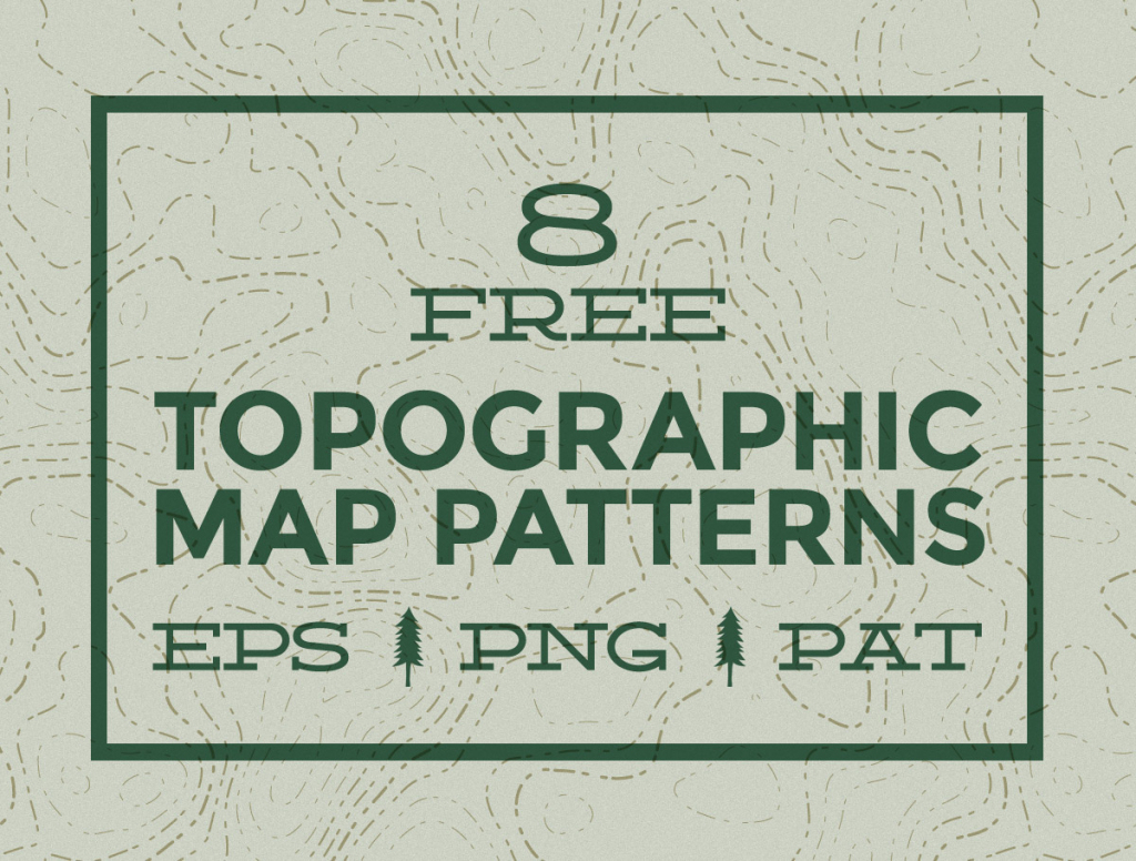 8 Free Seamless Vector Topographic Map Patterns with Free Printable Topographic Maps