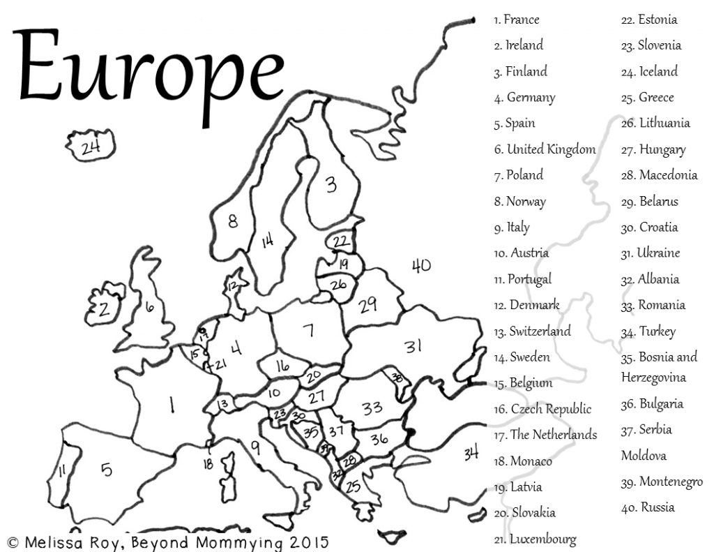 A European Learning Adventure | Printables/downloads | European Map inside Map Of Europe For Kids Printable