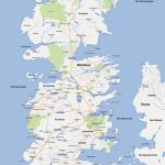 A Google Maps Version Of The Continent Of Westeros From 'game Of Intended For Printable Map Of Westeros