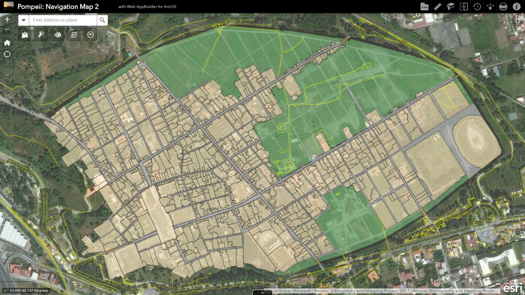 A New Map For Pompeii – Pompeii Bibliography And Mapping Project in Printable Map Of Pompeii