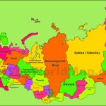 Administrative Divisions Map Of Russia Throughout Printable Map Of Russia