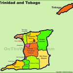 Administrative Divisions Map Of Trinidad And Tobago For Printable Map Of Trinidad And Tobago