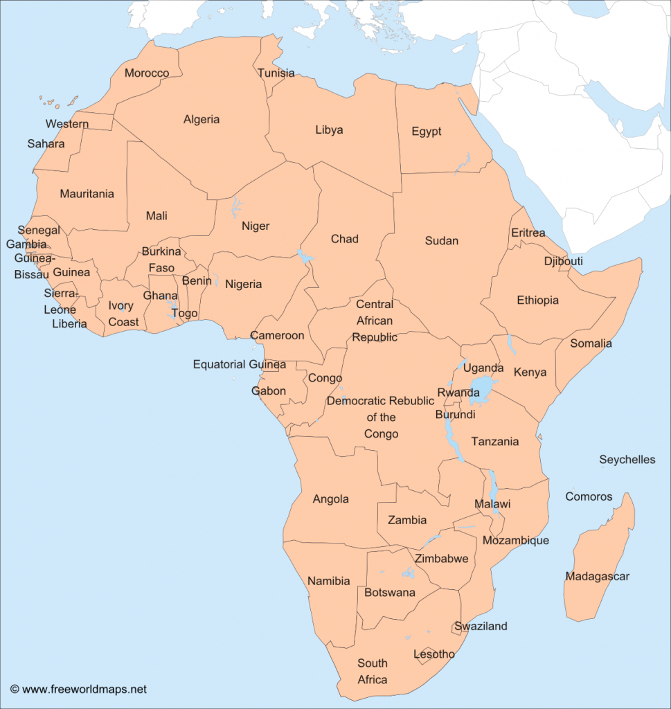 Africa – Printable Maps –Freeworldmaps for Printable Map Of Africa With Countries