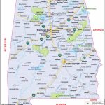 Alabama Map For Free Download. Printable Map Of Alabama, Known As Pertaining To Printable Map Of Alabama