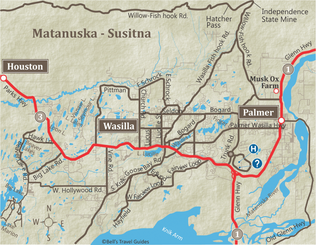 Alaska Maps Of Cities, Towns And Highways in Printable Map Of Alaska With Cities And Towns