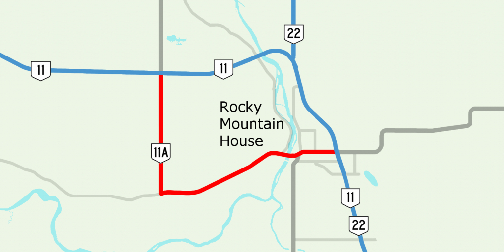 Alberta Highway 11A - Wikipedia regarding Printable Red Deer Map