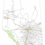 Alberta Highway Map Pertaining To Printable Alberta Road Map