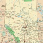 Alberta Road Map Inside Printable Map Of Alberta