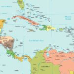America Caribbean Pol Printable Maps Central America Island Map 15 In Printable Map Of Central America