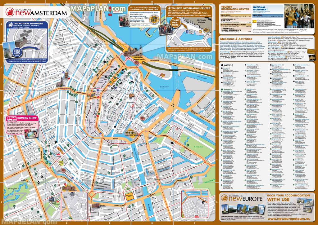 Amsterdam Maps - Top Tourist Attractions - Free, Printable City in Amsterdam Tram Map Printable