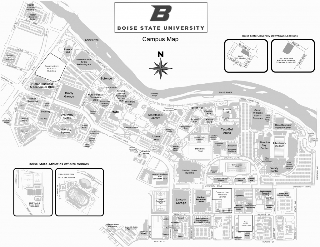 Annual Conference Schedule And Additional Information - Idaho within Boise State University Printable Campus Map