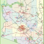 Arizona Sightseeing Map Inside Printable Map Of Arizona