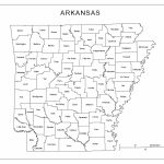 Arkansas Labeled Map Inside Printable Map Of Arkansas