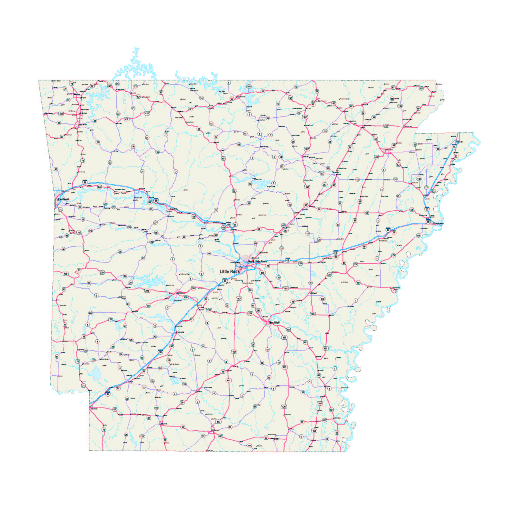 Arkansas Map - Arkansas Maps Free - Arkansas Printable Road Maps for Printable Map Of Arkansas