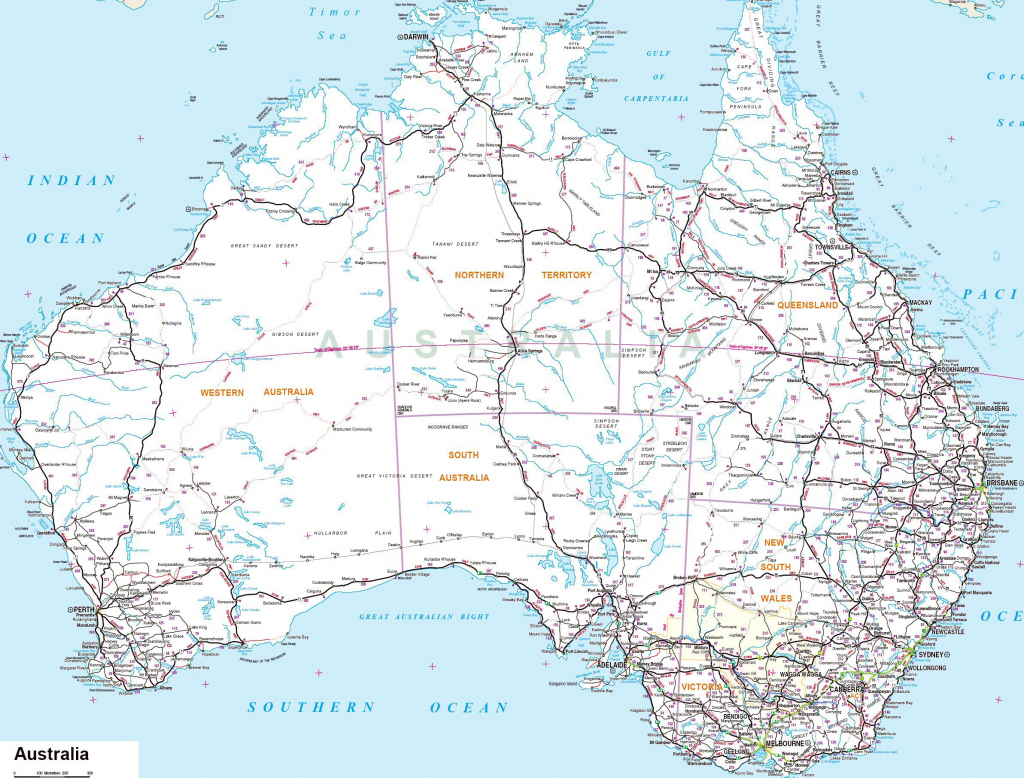 Australia Maps | Printable Maps Of Australia For Download with Printable Map Of Australia With Cities And Towns Pdf