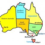 Australia State Maps Capitals Map Of With States And Update With Regard To Printable Map Of Australia With States And Capital Cities