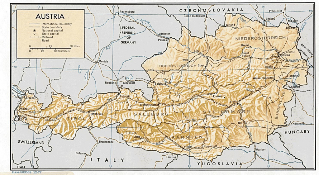 Austria Maps | Printable Maps Of Austria For Download within Printable Map Of Austria