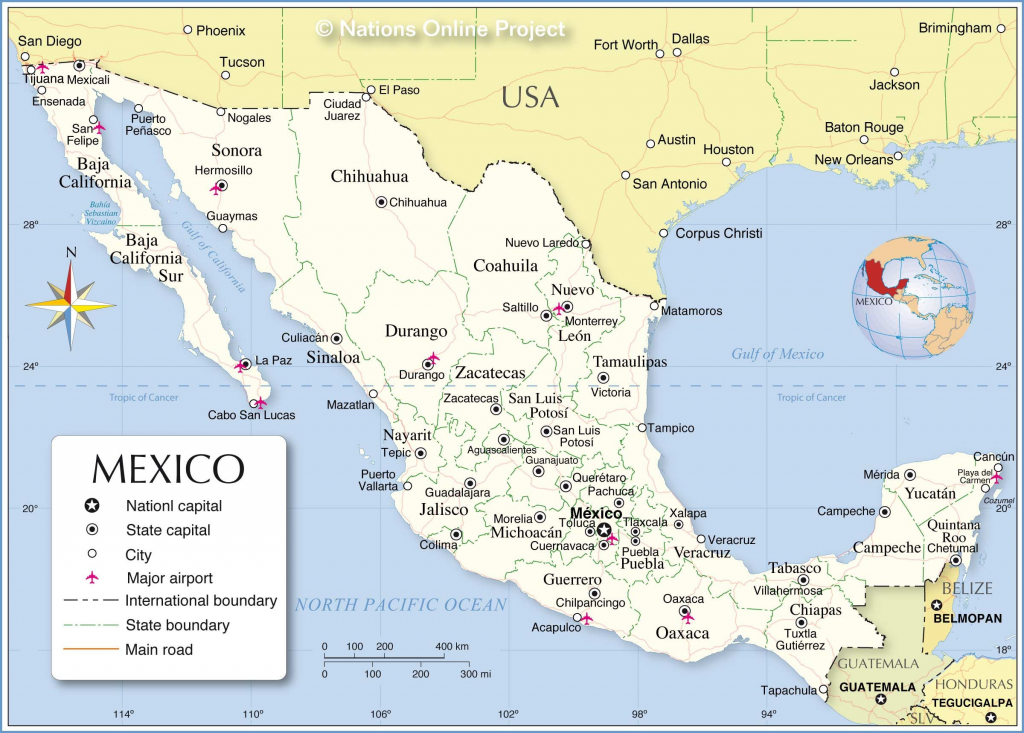 Baja California Sur Map Maps Of Mexico Free Printable Us F throughout Free Printable Map Of Mexico