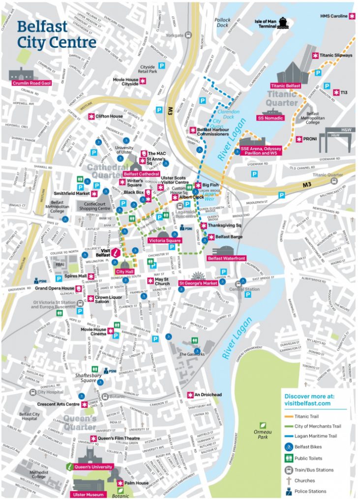 Belfast City Center Map In Belfast City Centre Map Printable ...