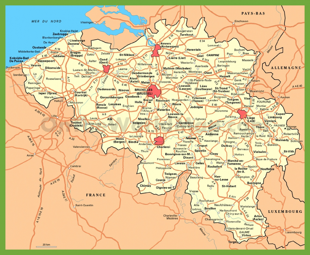 Belgium Maps | Maps Of Belgium throughout Printable Map Of Belgium