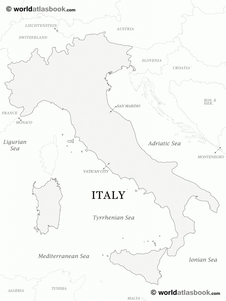 Best Photos Of Printable Map Italy Outline Bold - Printable Blank with Printable Blank Map Of Italy