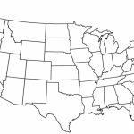 Black And White Map Us States Usa50Statebwtext Awesome Best Blank Us Throughout Blank Us Political Map Printable