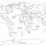 Black And White World Map With Continents Labeled Best Of Printable For Black And White Printable World Map With Countries Labeled