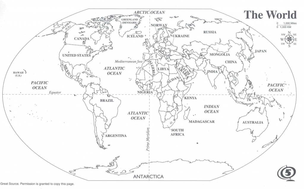 Black And White World Map With Continents Labeled Best Of Printable in World Map Black White Printable