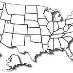 Blank Black And White Us Map Us Map Black And White Usa Map Clip Art Within Blank Printable Usa Map