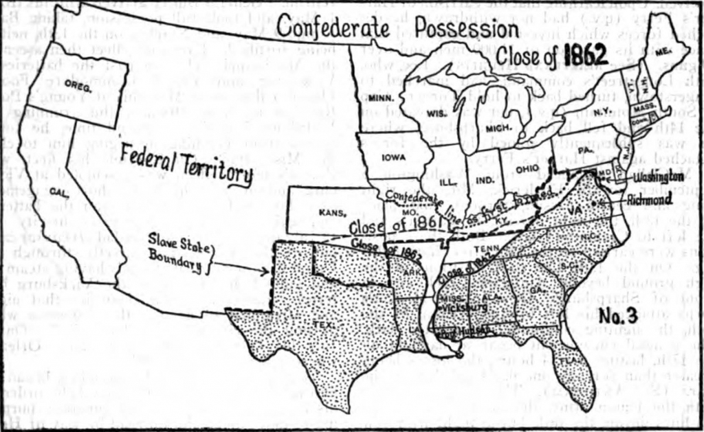 Blank Civil War Map pertaining to Printable Civil War Map