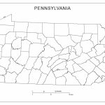 Blank County Map Of Pennsylvania Intended For Pa County Map Printable