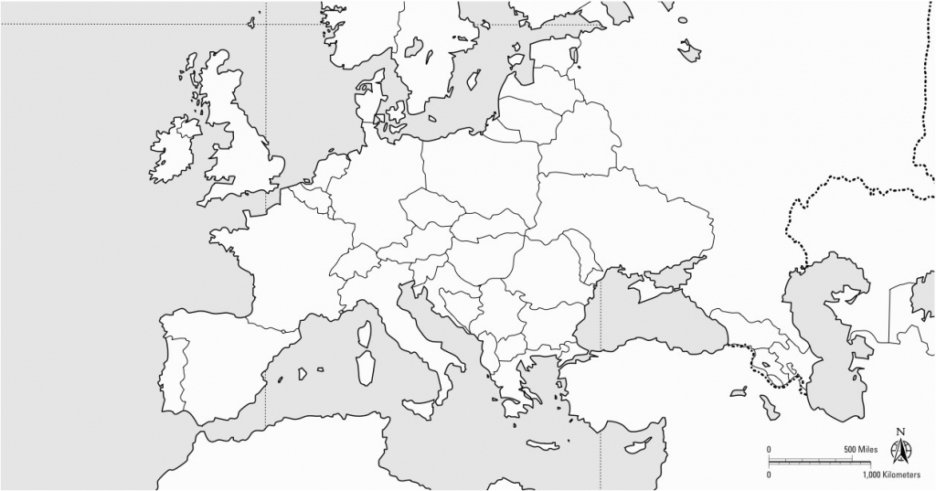 Blank Europe Map Printable | Sitedesignco within Europe Outline Map Printable