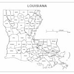 Blank Louisiana Map Printable | Afputra Intended For Louisiana State Map Printable