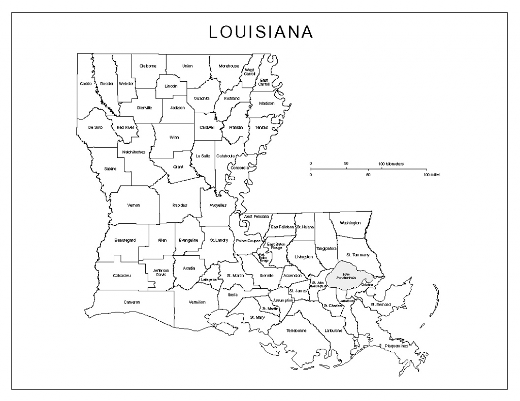 Blank Louisiana Map Printable | Afputra intended for Louisiana State Map Printable