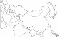 Blank Map Of Asia Countries Maps Update Printable With At Asian for Printable Map Of Asia With Countries