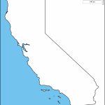 Blank Map Of California Printable | Klipy Intended For California Outline Map Printable