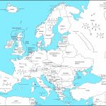 Blank Map Of Europe With Countries Inspirational Printable Map For Printable Map Of Europe With Countries