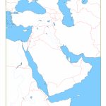 Blank Map Of Middle East | Cc Geography | Middle East Map, Map For Printable Blank Map Of Middle East
