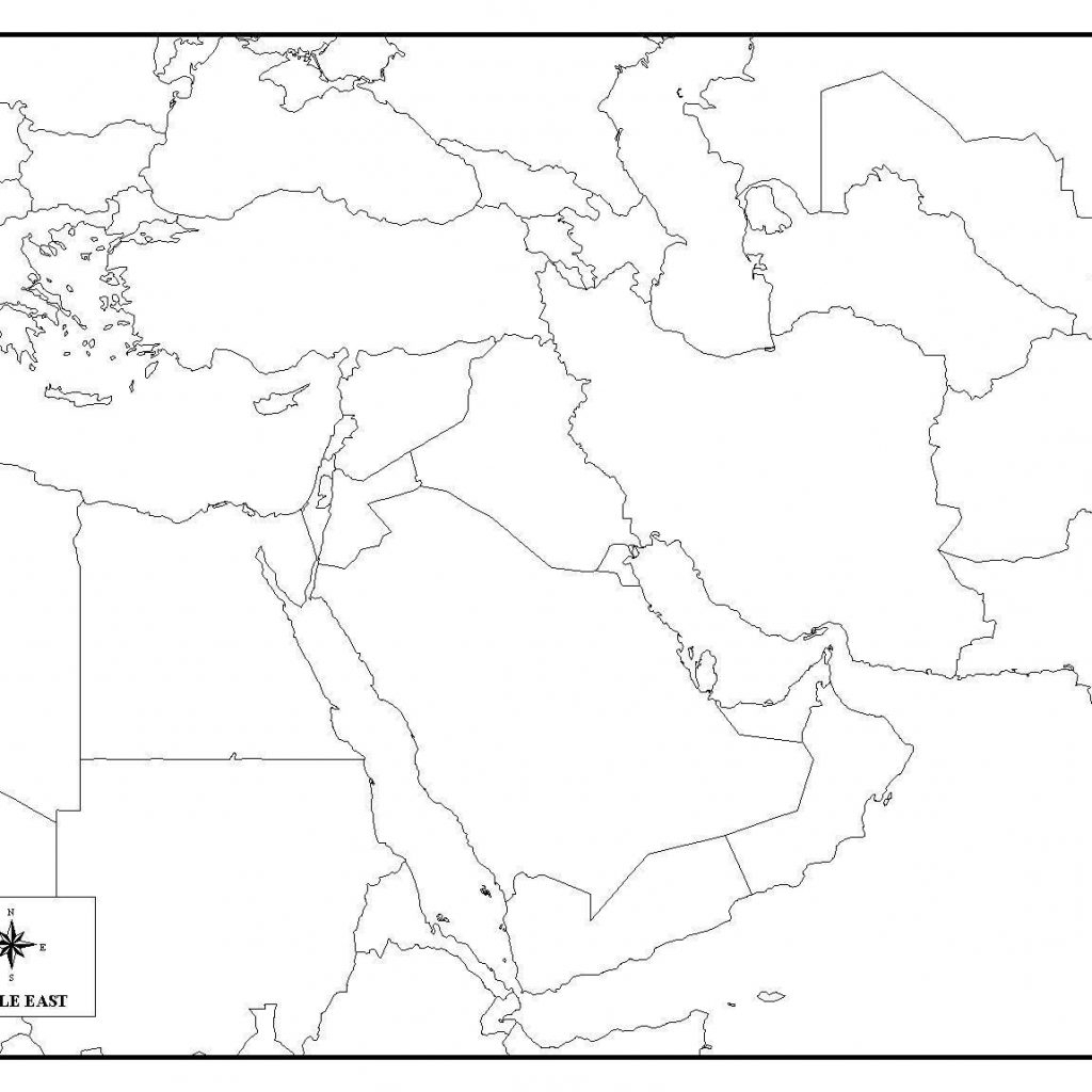Blank Map Of Middle East Printable The Valid Maps with regard to Printable Blank Map Of Middle East