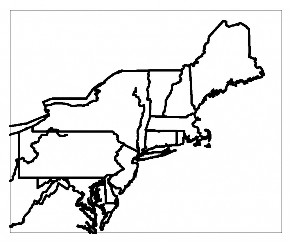 Blank Map Of Northeast Region States | Maps | Printable Maps, Us throughout Printable Map Of Northeast States