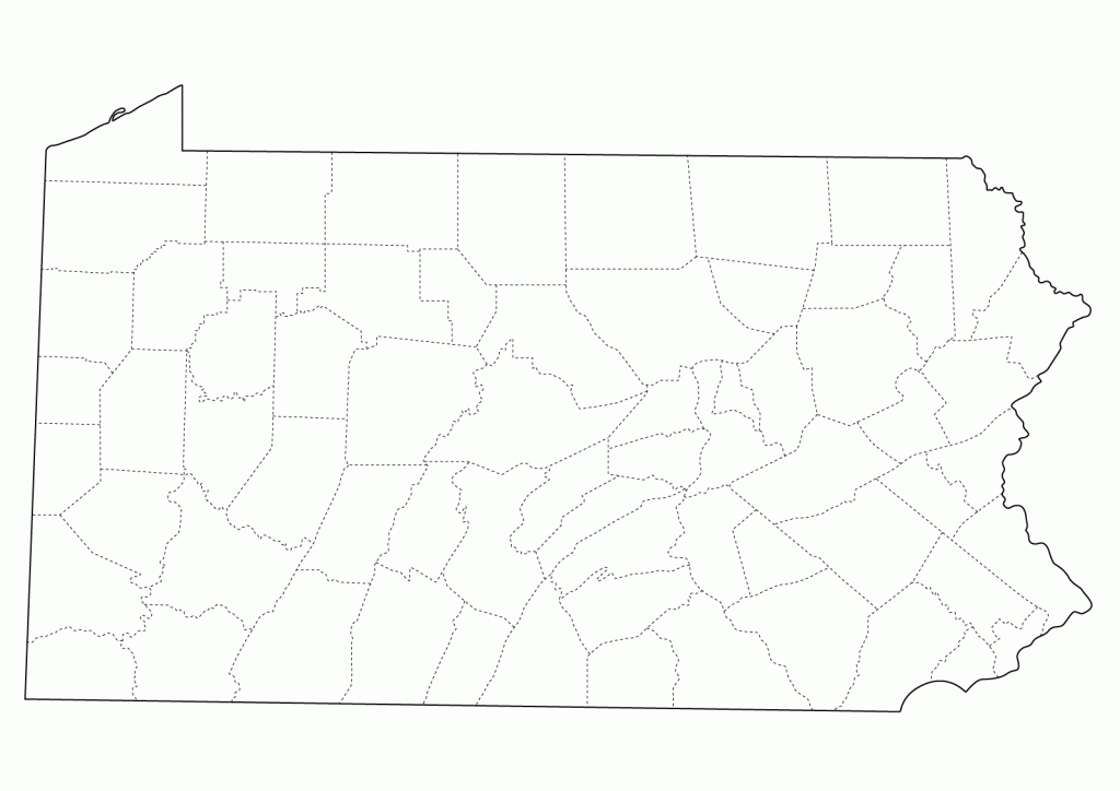 Blank Map Of Pennsylvania And Travel Information | Download Free with regard to Pa County Map Printable