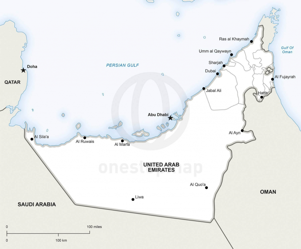 Blank Map Of The Uae | Download Them And Print throughout Outline Map Of Uae Printable
